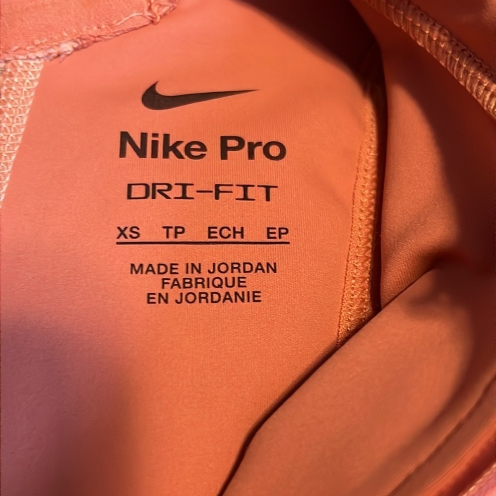 Nike Pro Dri Fit Half Zip Cropped Tank Top - Picture 3 of 4